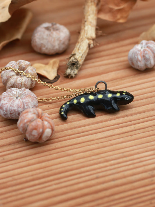 Salamander necklace