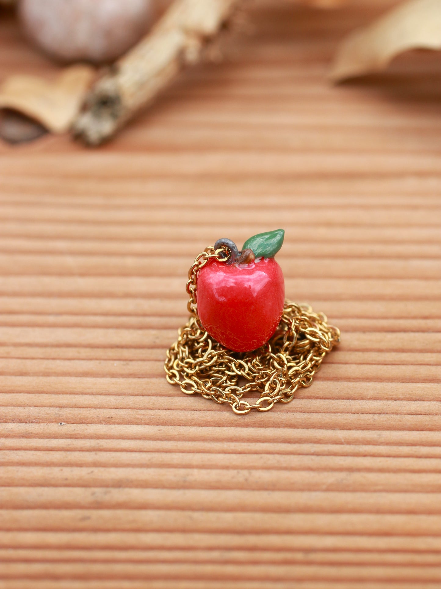 Apple necklace