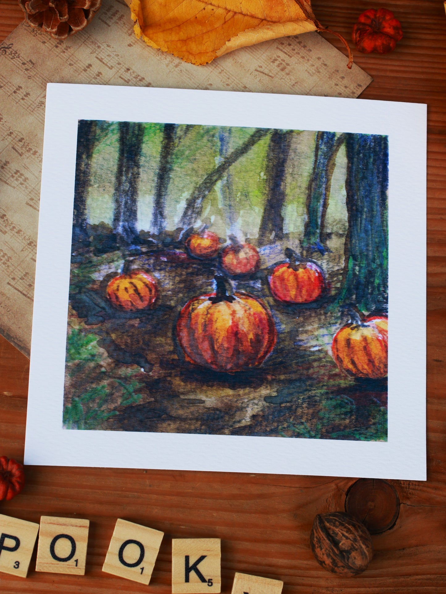 Pumpkin forest - Limited edition art print