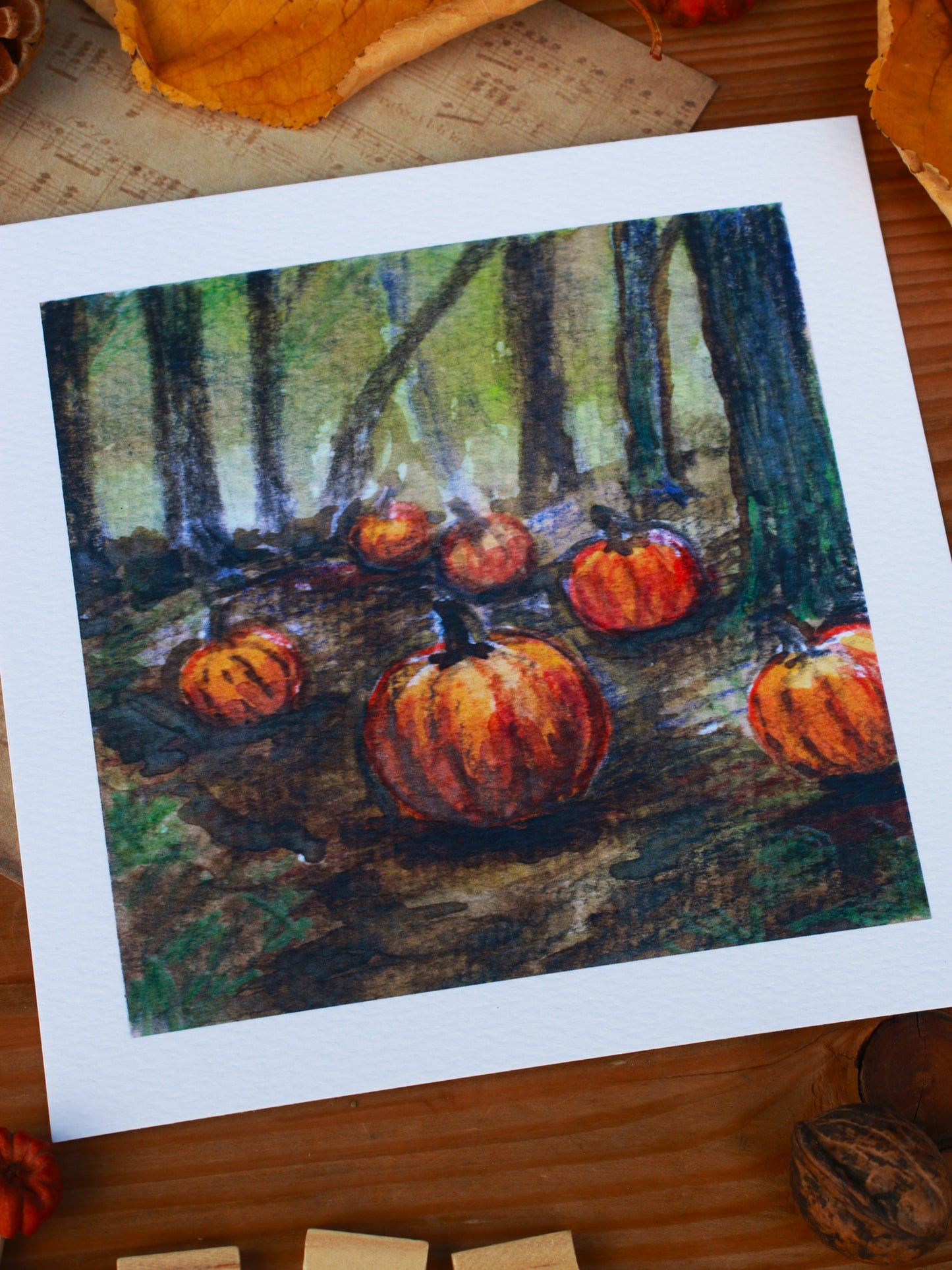 Pumpkin forest - Limited edition art print