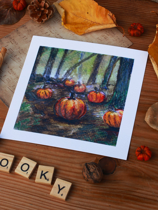 Pumpkin forest - Limited edition art print