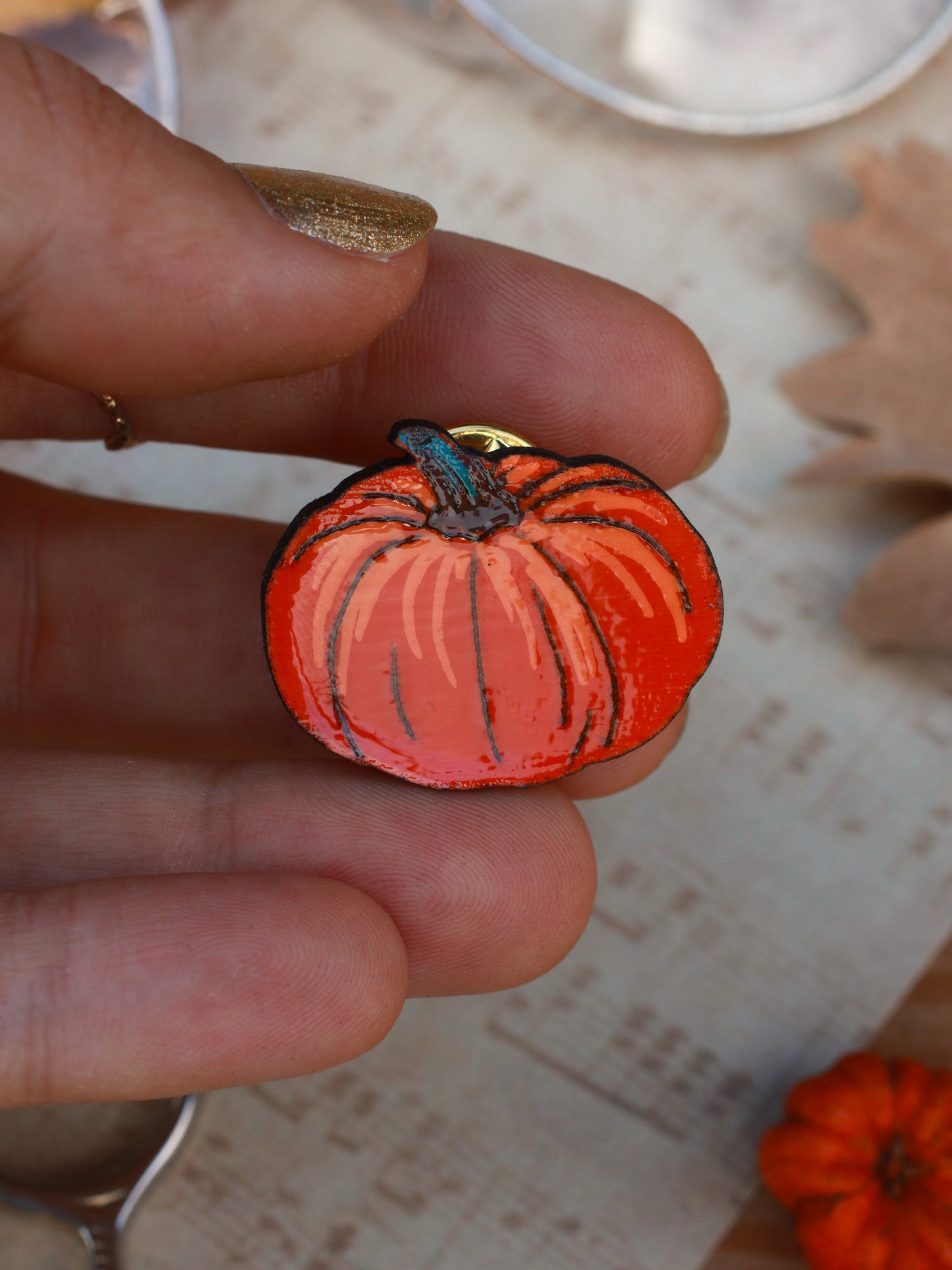 Pumpkin pin