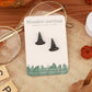 Witch hat earrings - wooden stud earring