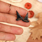 Witch hat earrings - wooden stud earring