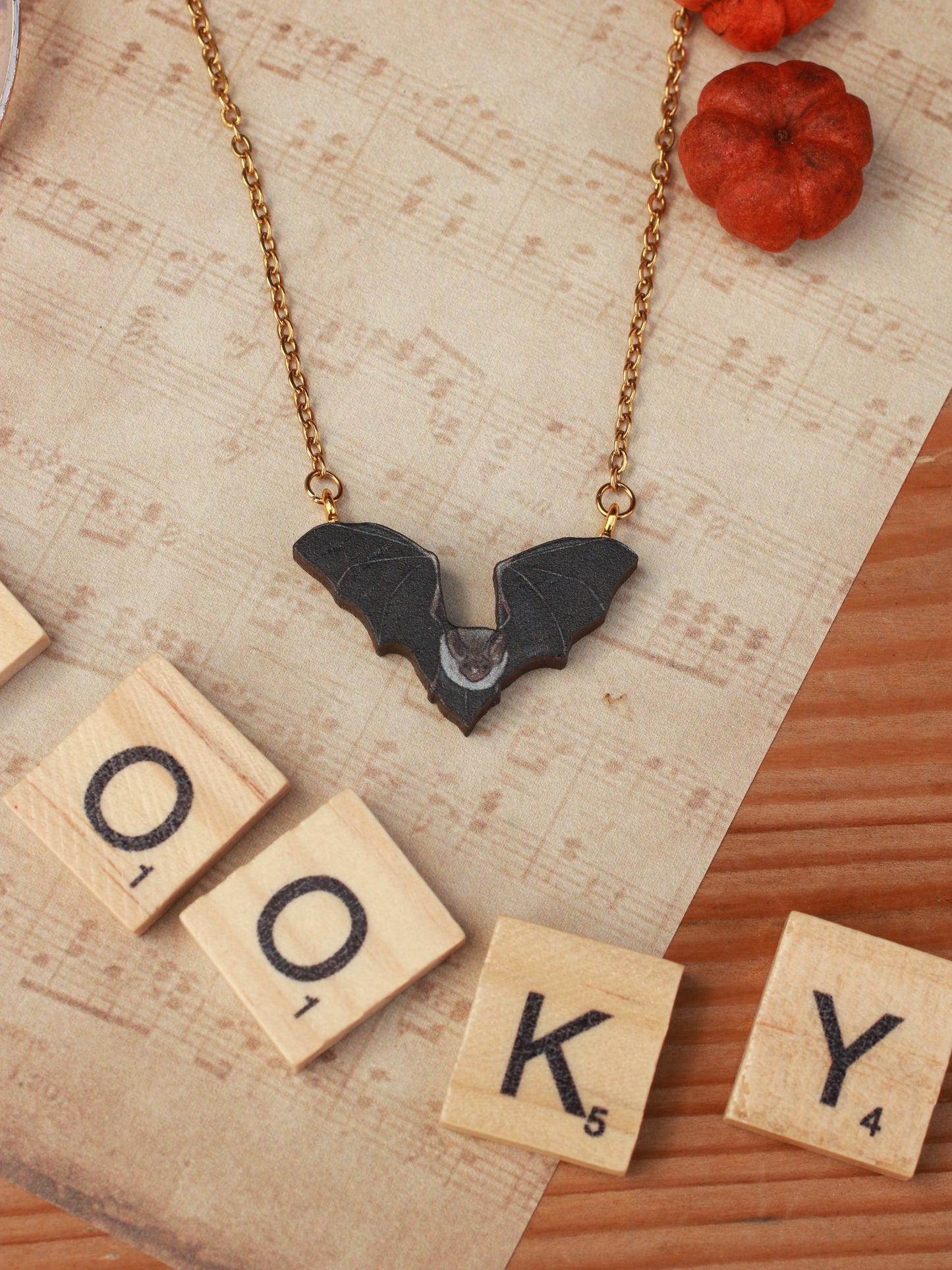 Bat necklace