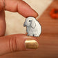 White Rabbit pin - Lop-Eared Rabbit brooch