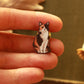 Calico cat pin