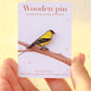 Goldfinch pin - American goldfinch brooch