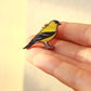 Goldfinch pin - American goldfinch brooch