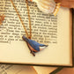 Nuthatch - wooden bird necklace