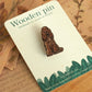 Cocker Spaniel pin - wooden dog brooch