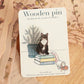 Domestic shorthair cat pin