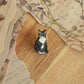 Domestic shorthair cat pin