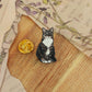 Domestic shorthair cat pin