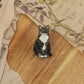 Domestic shorthair cat pin