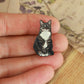 Domestic shorthair cat pin