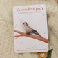 Collared dove pin