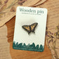 Tiger swallowtail butterfly pin