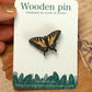 Tiger swallowtail butterfly pin