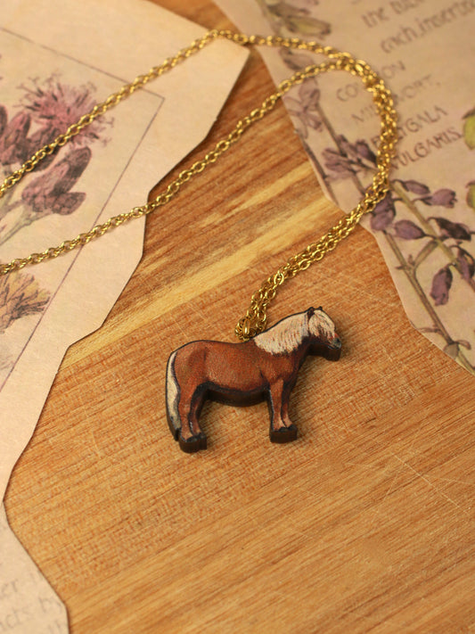 Shetland pony necklace
