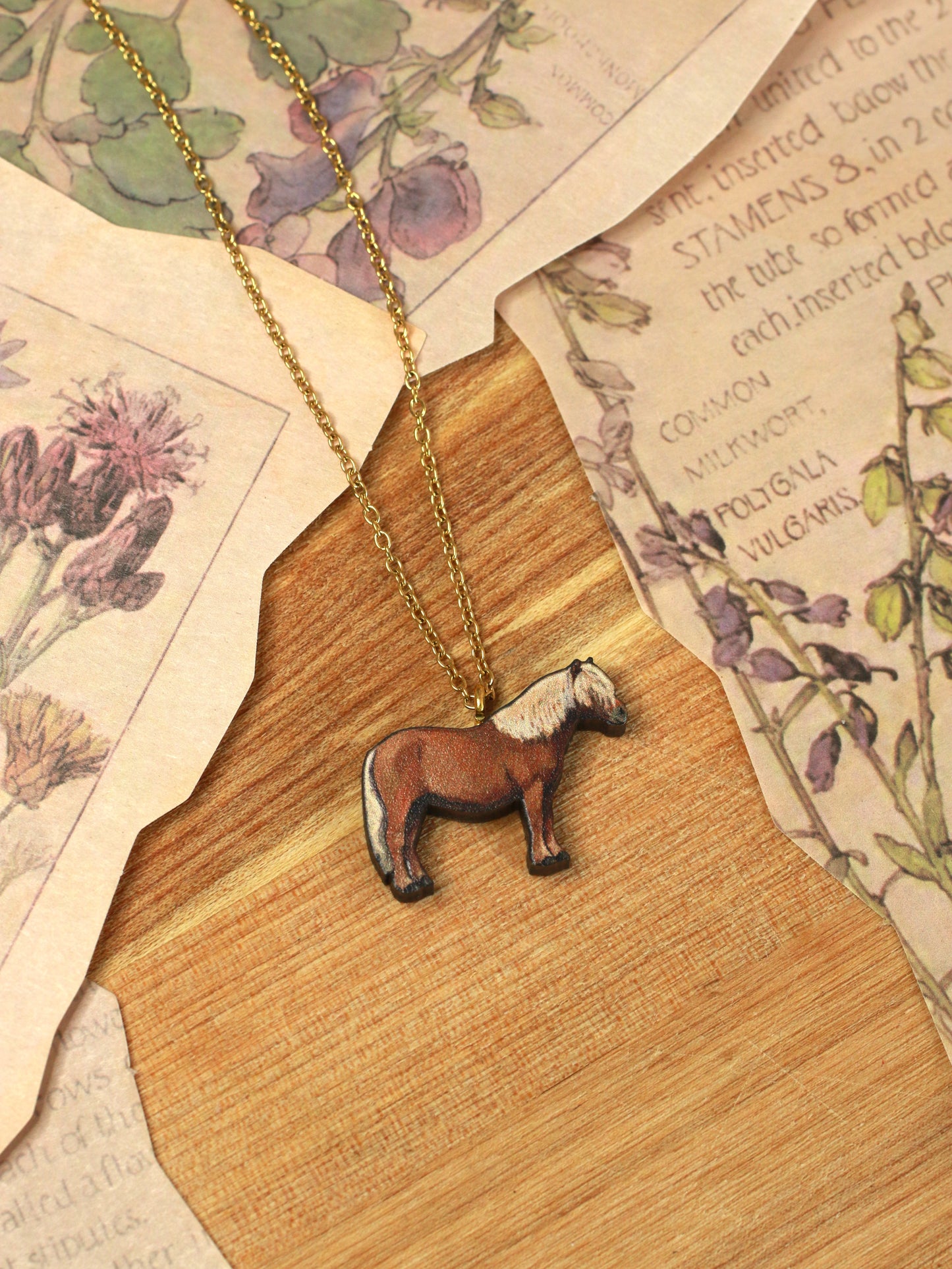 Shetland pony necklace