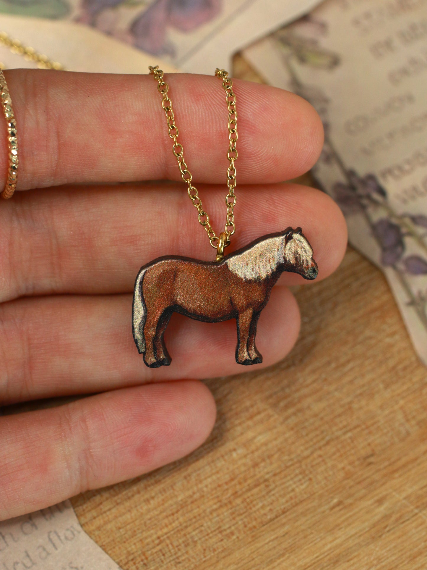 Shetland pony necklace