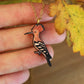 Hoopoe necklace - wooden bird pendant