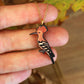 Hoopoe necklace - wooden bird pendant