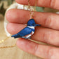 Belted kingfisher necklace