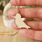 Belted kingfisher necklace