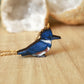 Belted kingfisher necklace