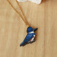 Belted kingfisher necklace