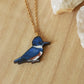 Belted kingfisher necklace