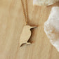 Kingfisher necklace - wooden bird pendant