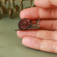 Snail pin - wooden snail brooch