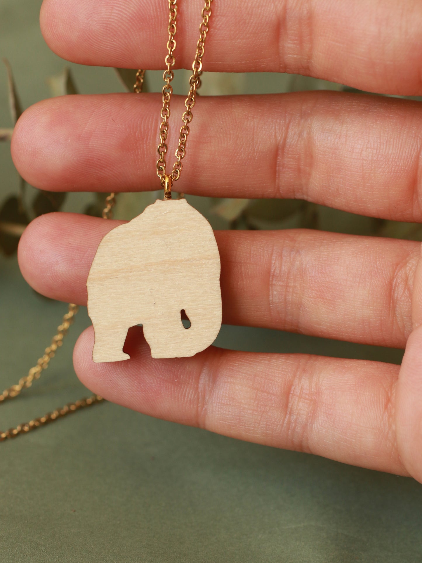 Polar bear necklace