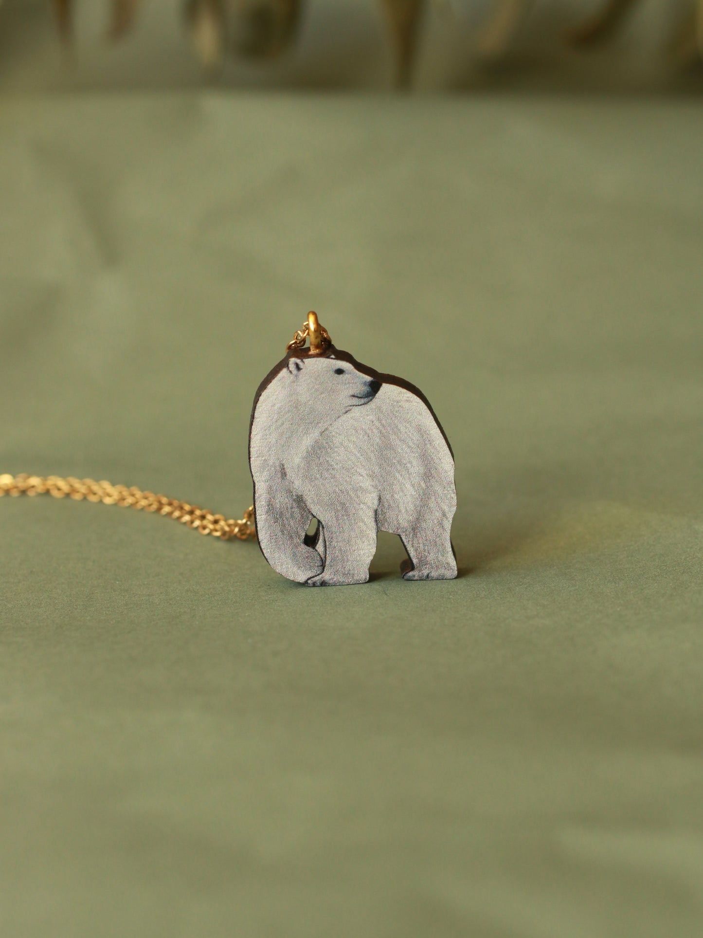 Polar bear necklace