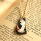 Calico cat necklace