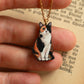 Calico cat necklace