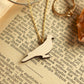 White dove necklace