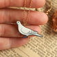 White dove necklace