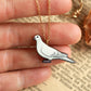 White dove necklace