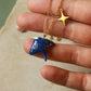 Dark blue Manta ray necklace