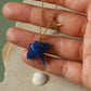 Dark blue Manta ray necklace