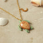 Green sea turtle necklace