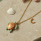Green sea turtle necklace