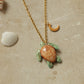 Green sea turtle necklace