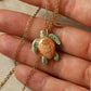 Green sea turtle necklace