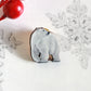 Polar bear pin - wooden polar bear brooch