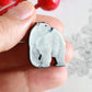 Polar bear pin - wooden polar bear brooch